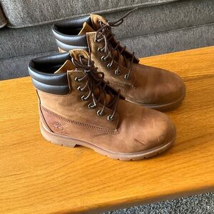 Timberland Waterproof Ortholite Works Boots, Minor Scuffs, But Great Condition